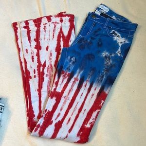 Ranch Dress’n size 7 red,white, and blue jeans.